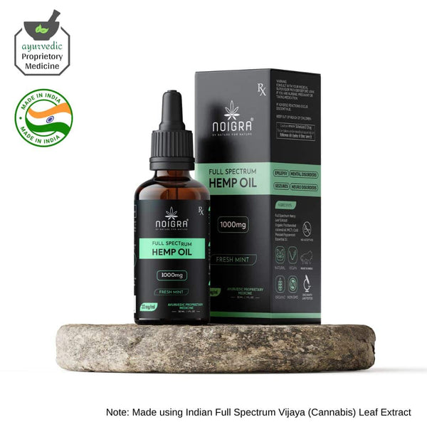 Noigra Full Spectrum Hemp Oil (1000mg CBD) - Mint