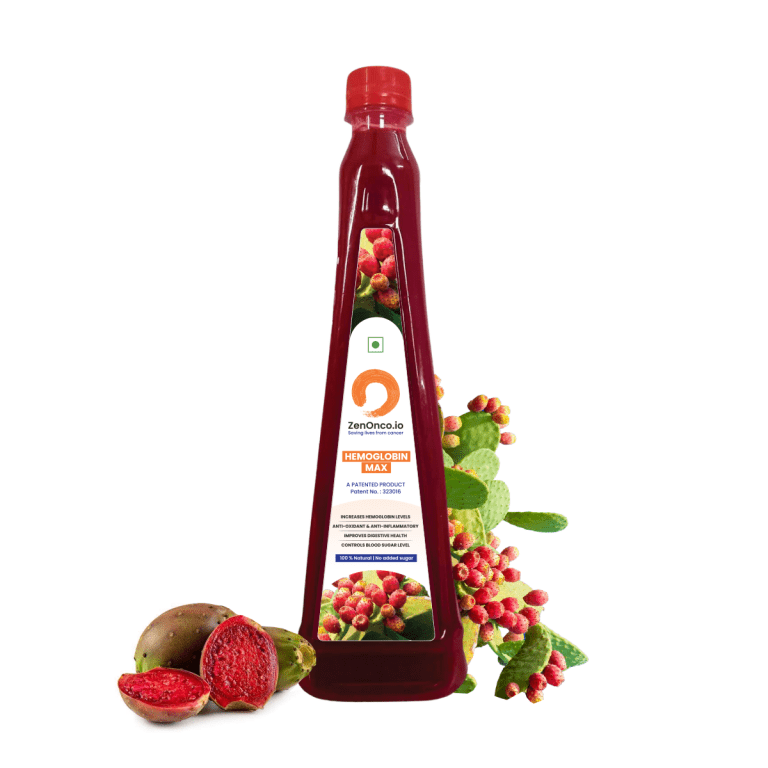 MediZen Prickly Pear Hemoglobin Max | Immunity &amp; Hemoglobin Boost | Juice Supplement for Cancer Care | No Added Sugar and Keto-friendly