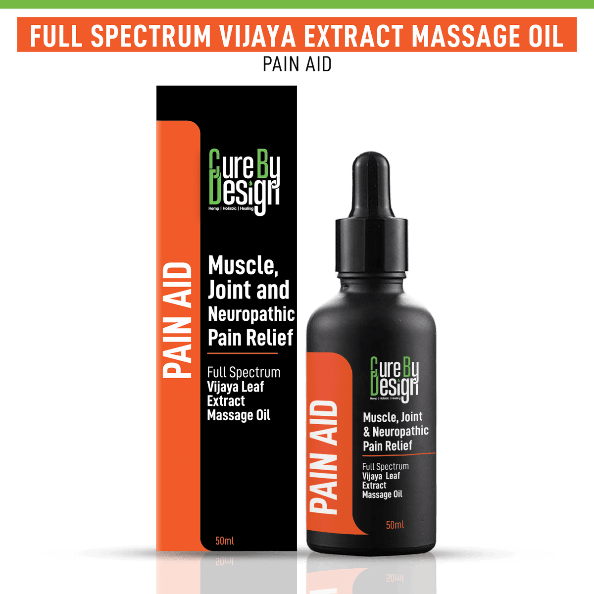 Cure By Design Vijaya Leaf Extract Massage Oil