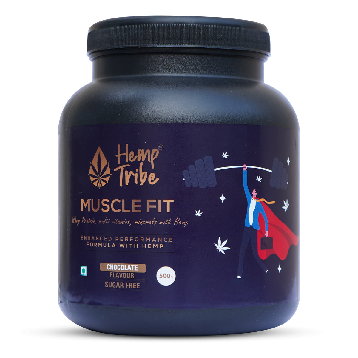 Hemp Tribe Muscle Fit Whey Protein with Hemp - 500gm