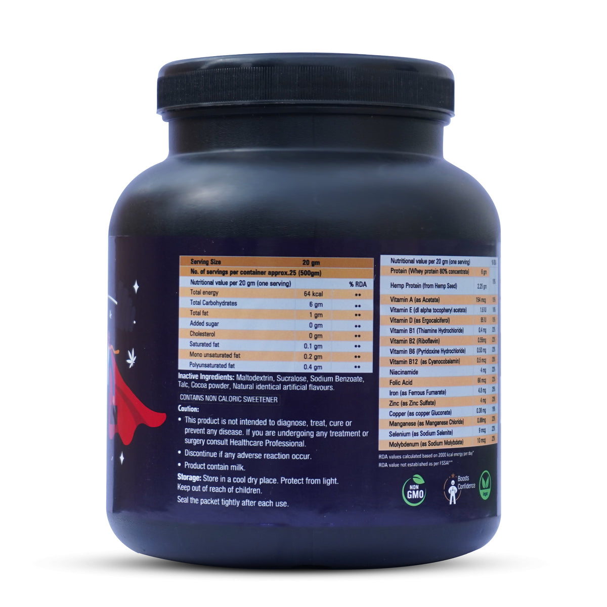 Hemp Tribe Muscle Fit Whey Protein with Hemp