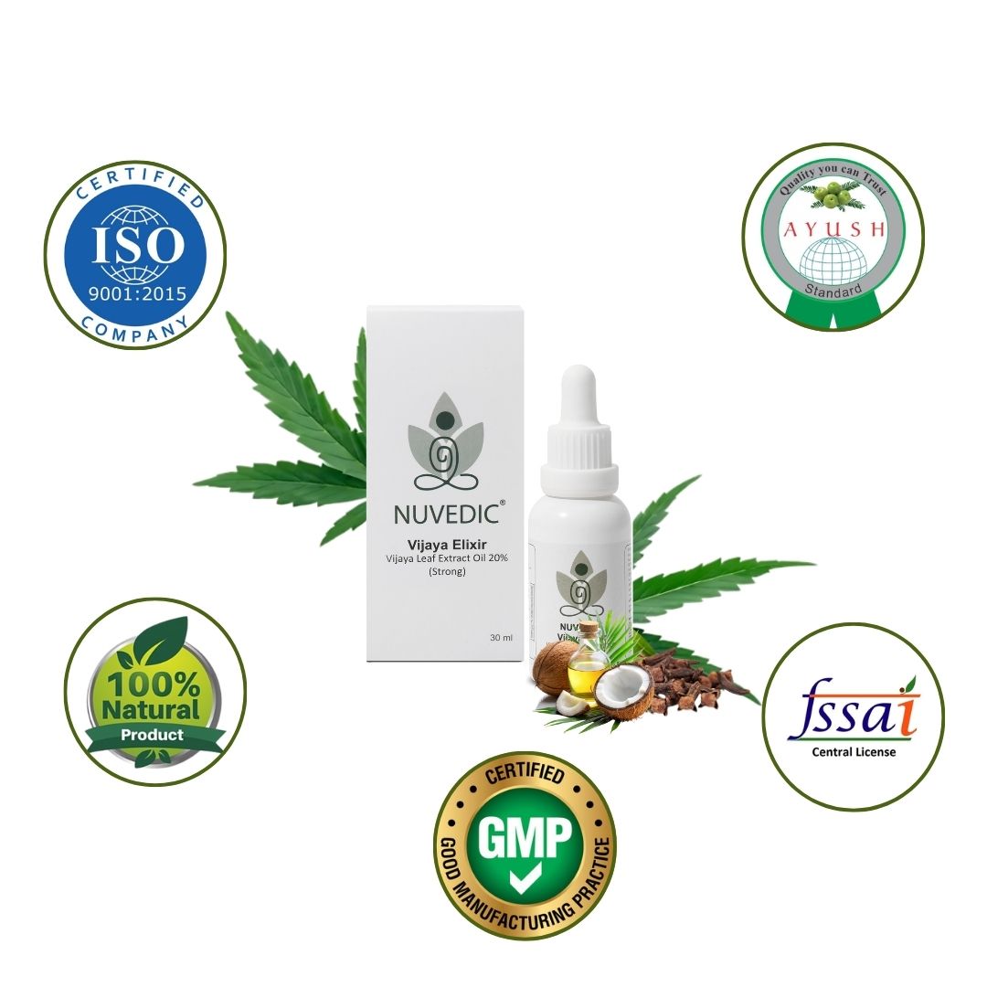Nuvedic Vijaya Elixir Vijaya Leaf Extract Oil 20% (Strong) 30 ml