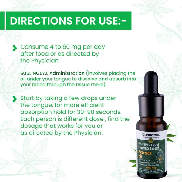 Cannarma Full Spectrum Cannabis Extract Oil (1500mg) – 10ml