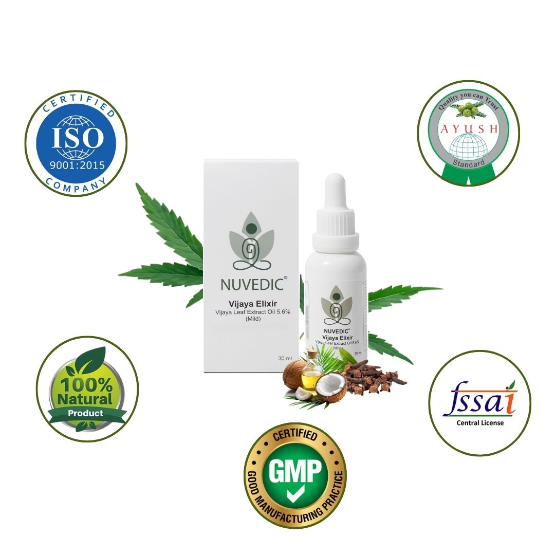 Nuvedic Vijaya Elixir Vijaya Leaf Extract Oil 5.6% (Mild) 30ml