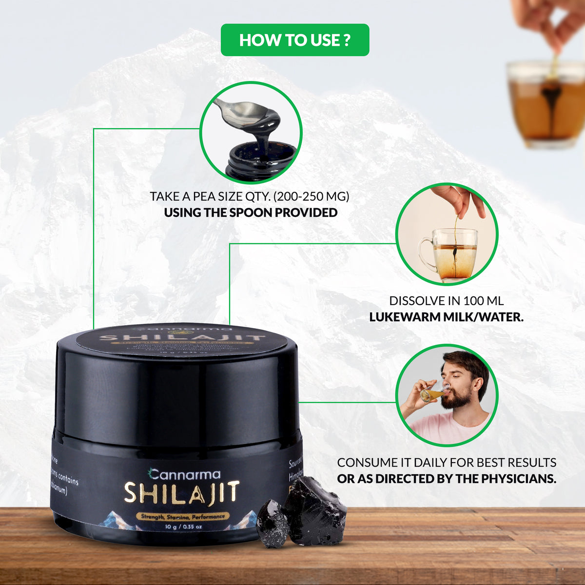 Cannarma Pure Himalayan Shilajit Resin - 10g