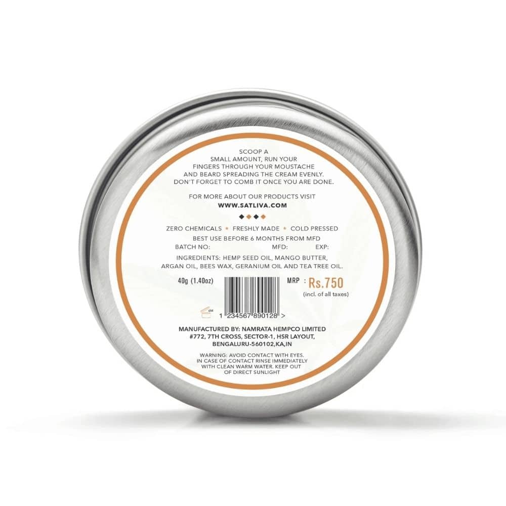 Satliva Beard and Moochh Cream