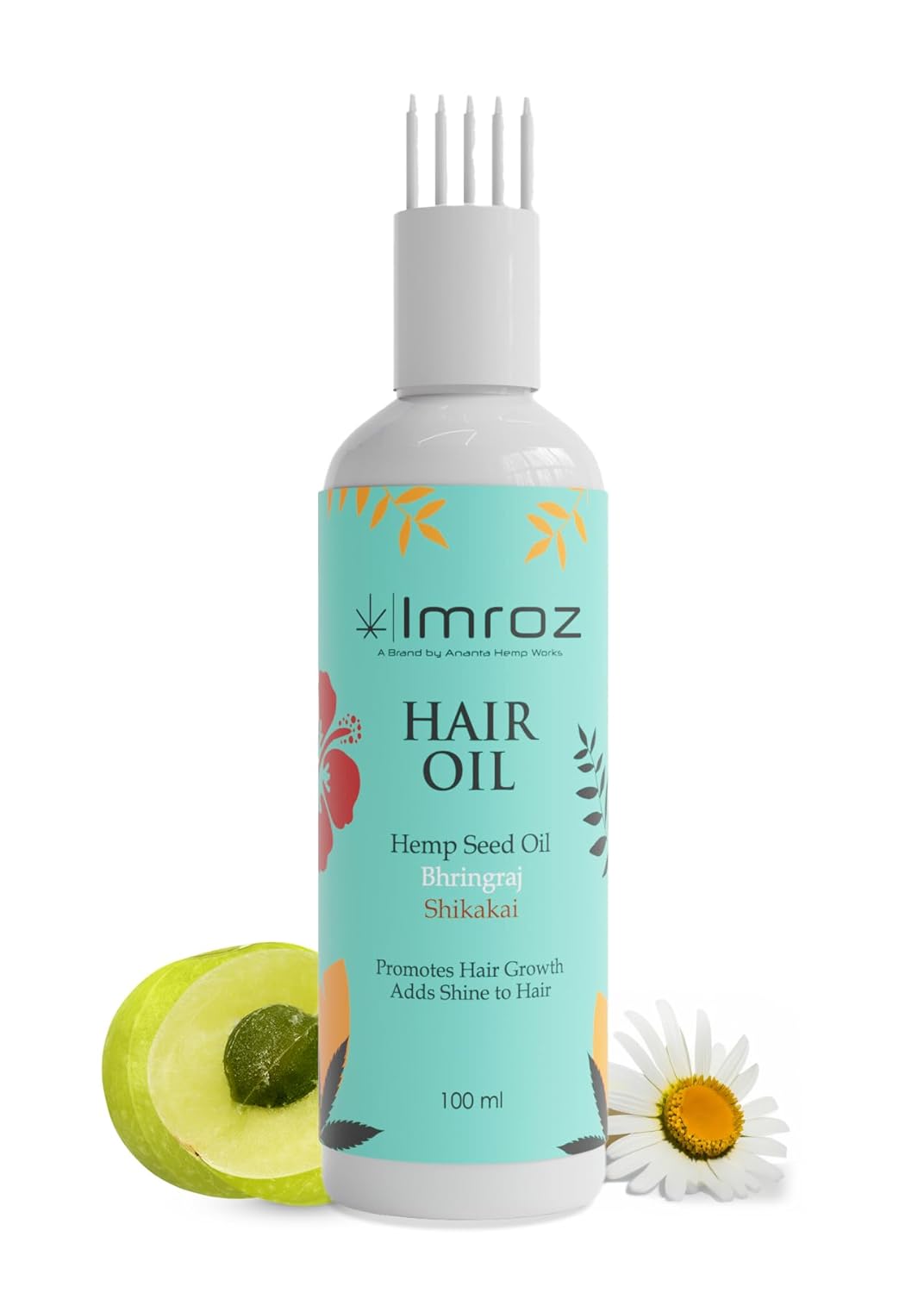 Imroz Hair Oil with Bhringraj, Hemp Seed Oil &amp; Shikakai