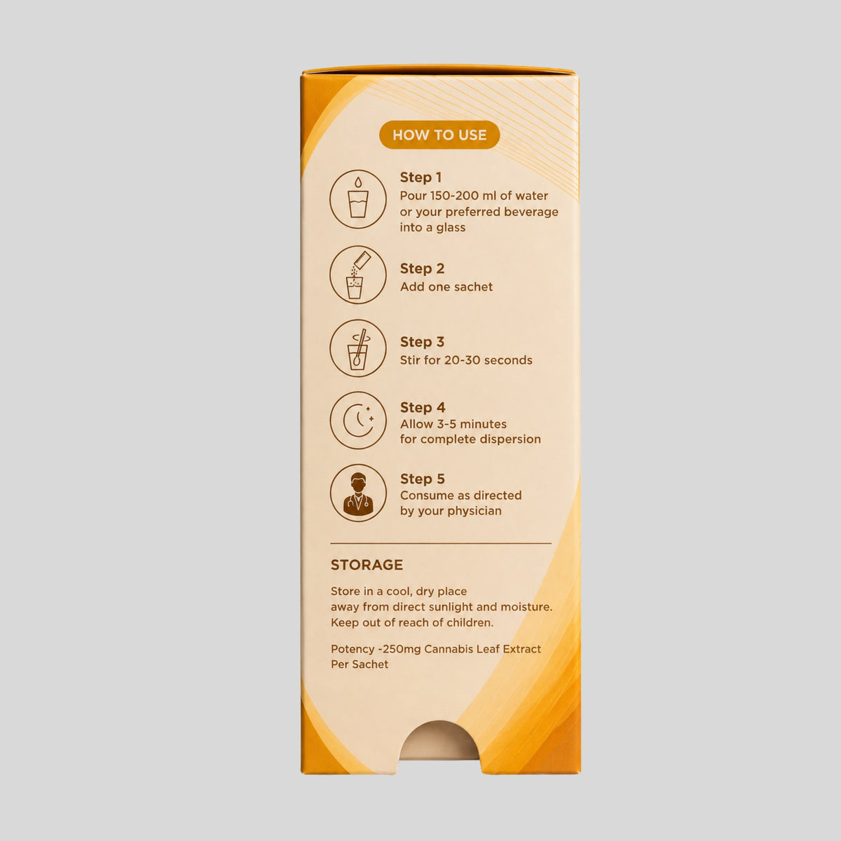 Medicann Hydro Mango 250 mg - Packaging Box & Sachets