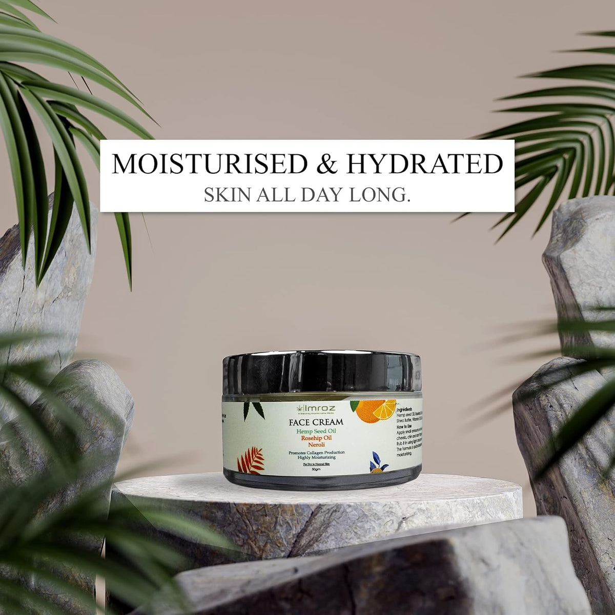 Imroz Face Cream with Hemp Seed oil & Rosehip Oil