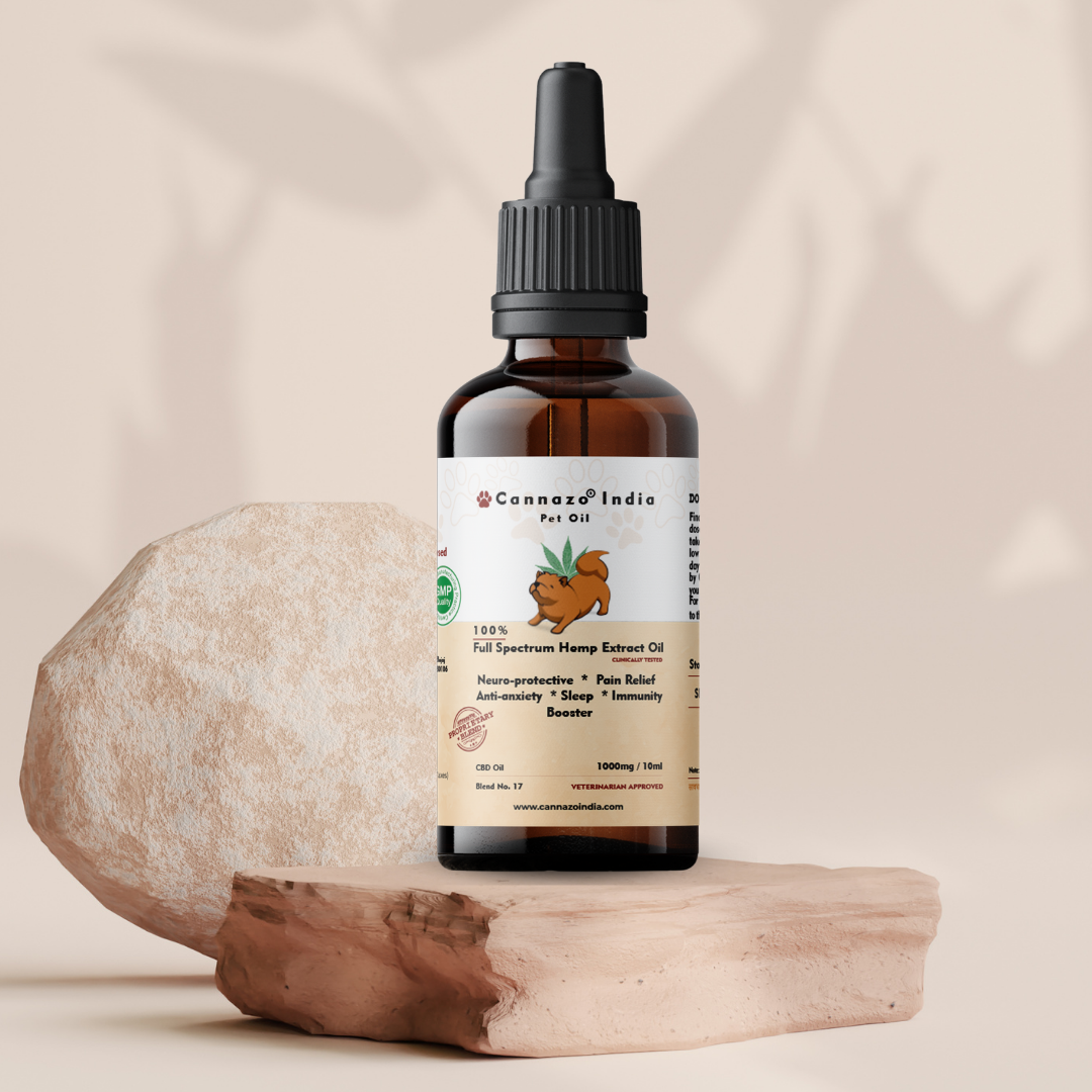 Cannazo India Full Spectrum CBD extract pet oil 1000mg - 10ml