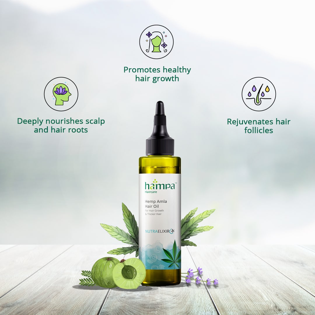 Hampa Hemp Amla Hair Oil