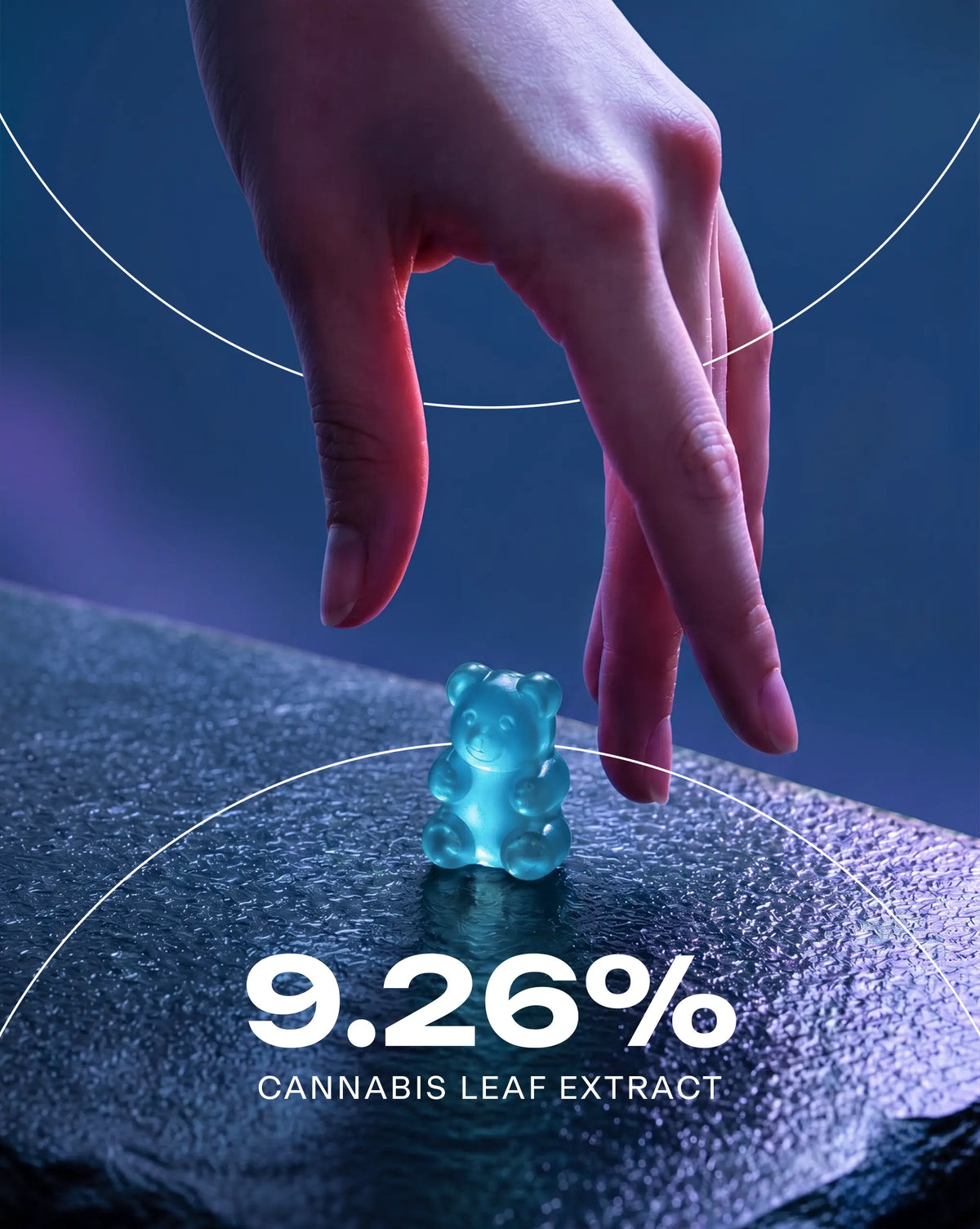 Trost Mello Gummies- 9.26% Cannabis Leaf Extract - Blueberry