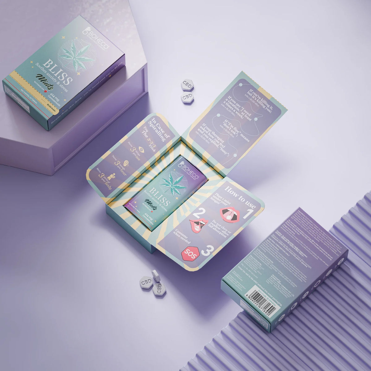Boheco BLISS Mints Anxiety Relief & Focus Mints
