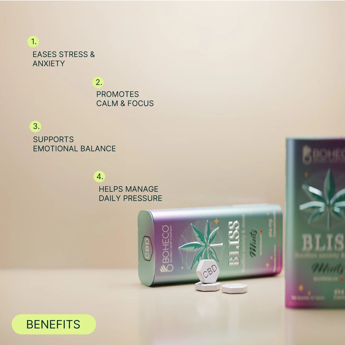 Boheco BLISS Mints Anxiety Relief & Focus Mints