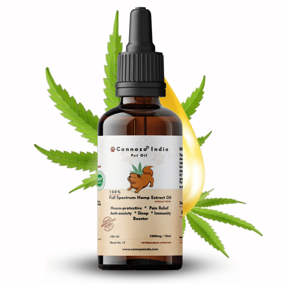Cannazo India Full Spectrum CBD extract pet oil 1000mg - 10ml