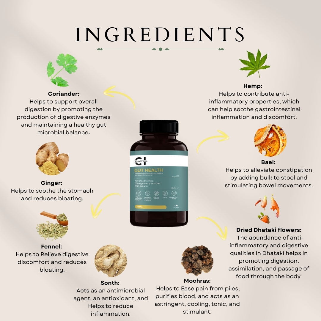 Cannazo India Gut Health Tablets