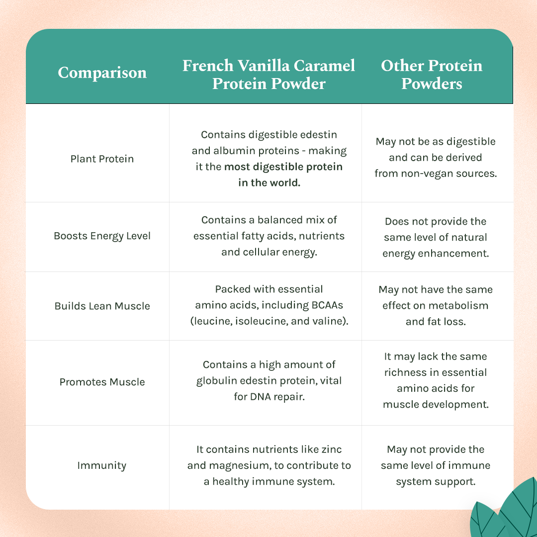 India Hemp Organics Hemp Protein - French Vanilla Caramel - 500gm