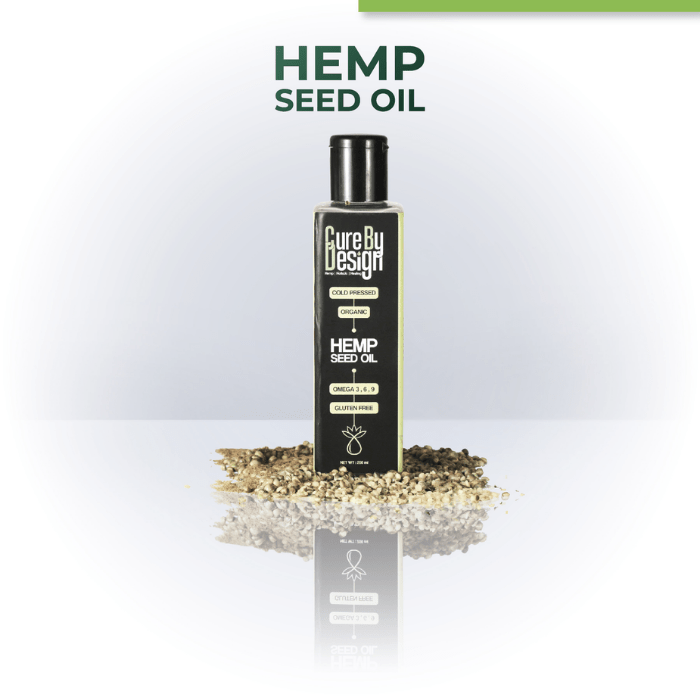 Cure By Design Hemp Seed Oil 200ML