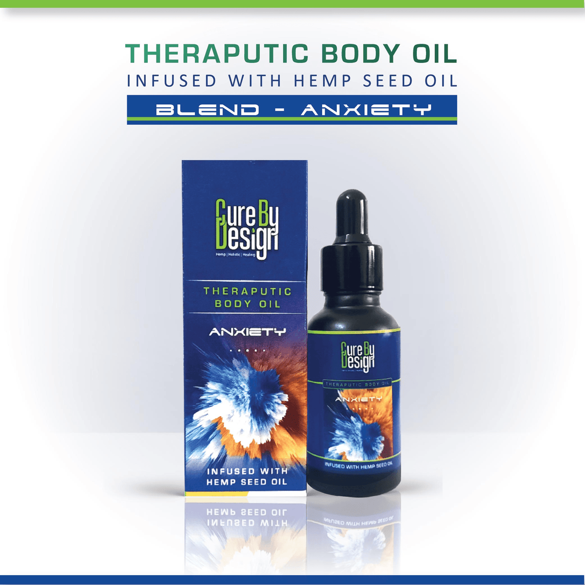 Cure By Design Therapeutic Body Oil for Anxiety
