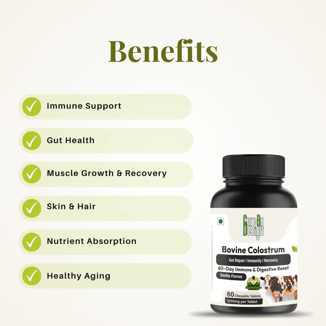 Cure By design Bovine Colostrum Benefits