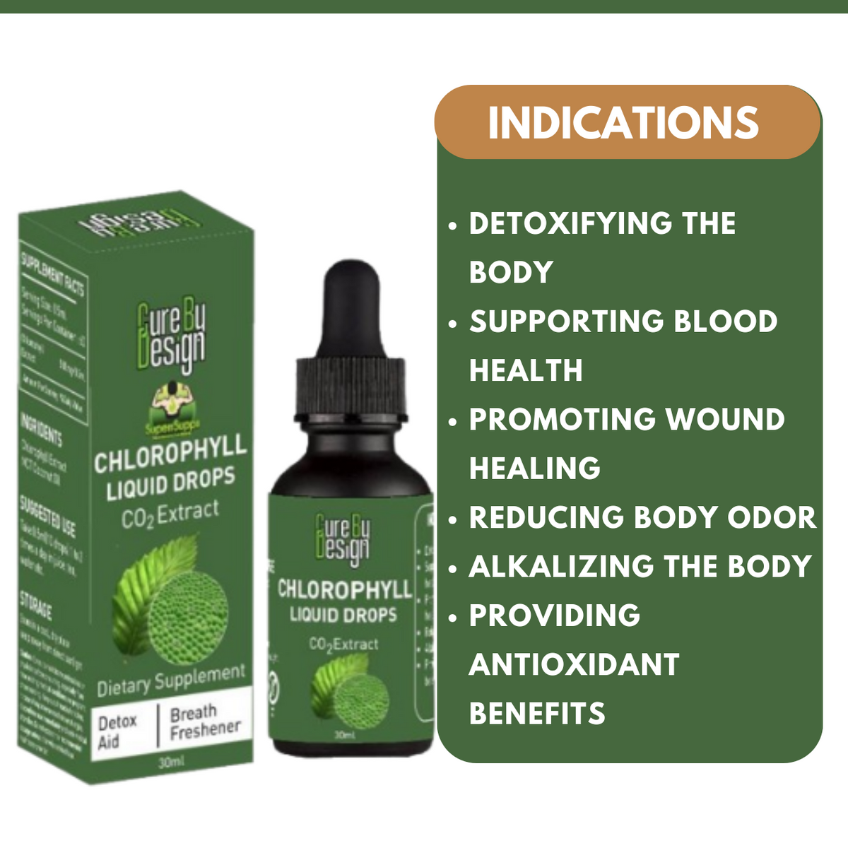 Chlorophyll Liquid Drops