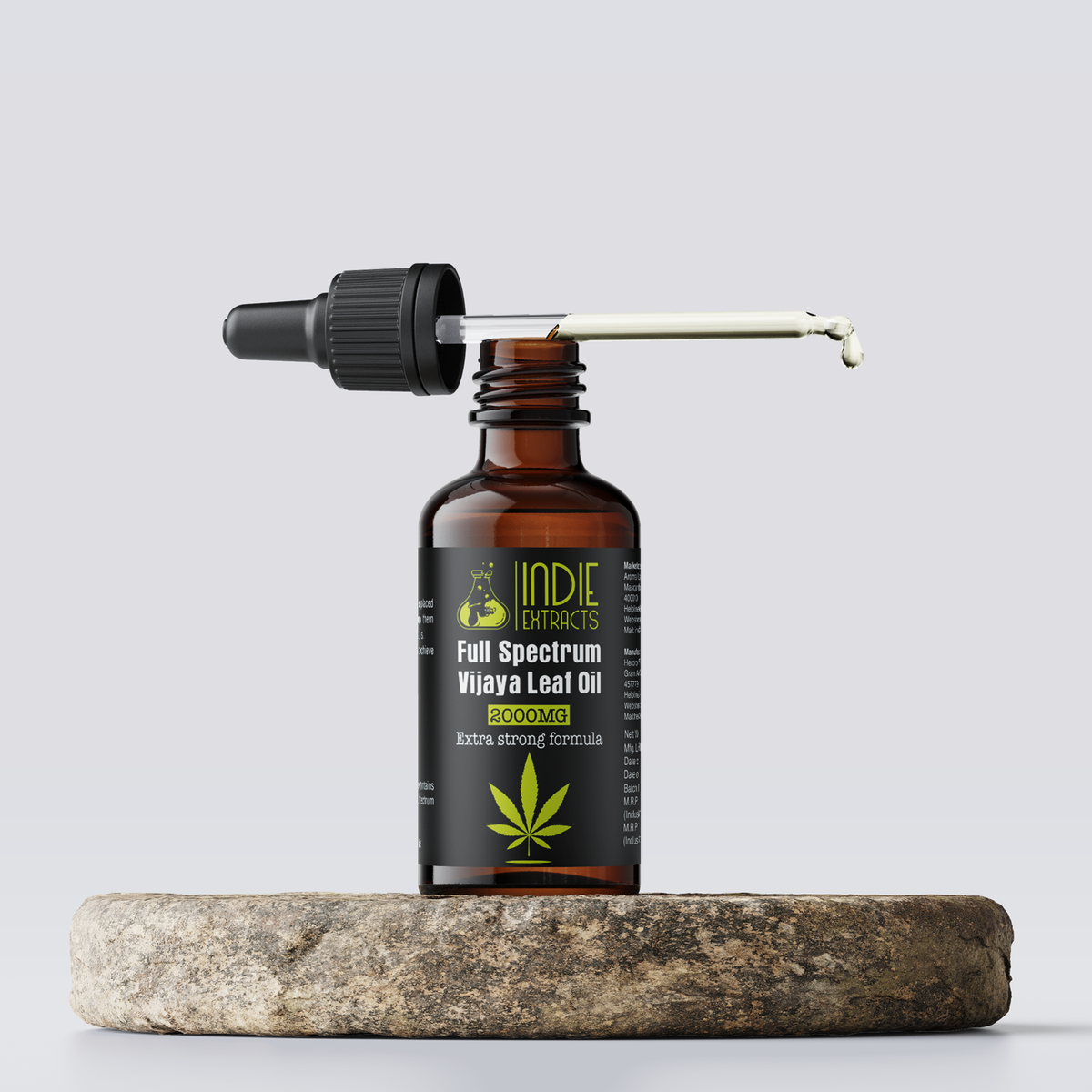 Indie Extracts Full Spectrum Hemp Leaf Oil | 2000MG