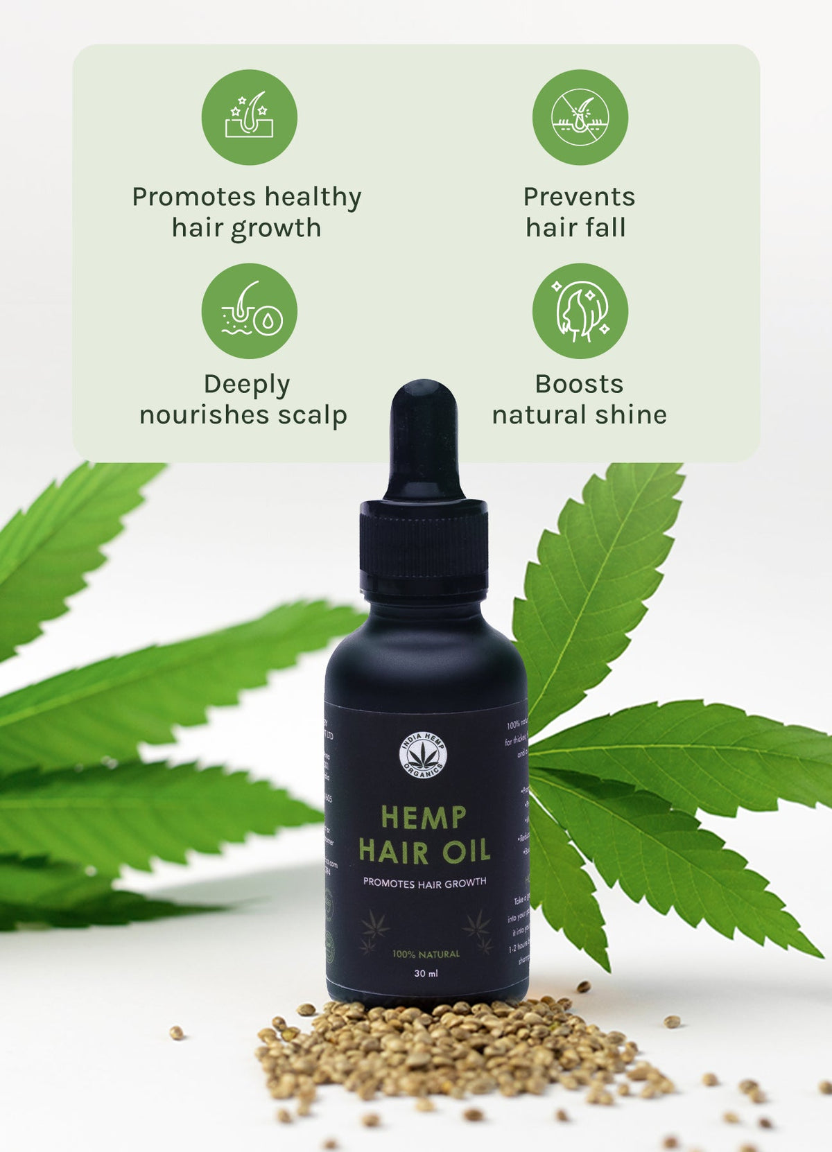 India Hemp Organics Hemp Hair Oil