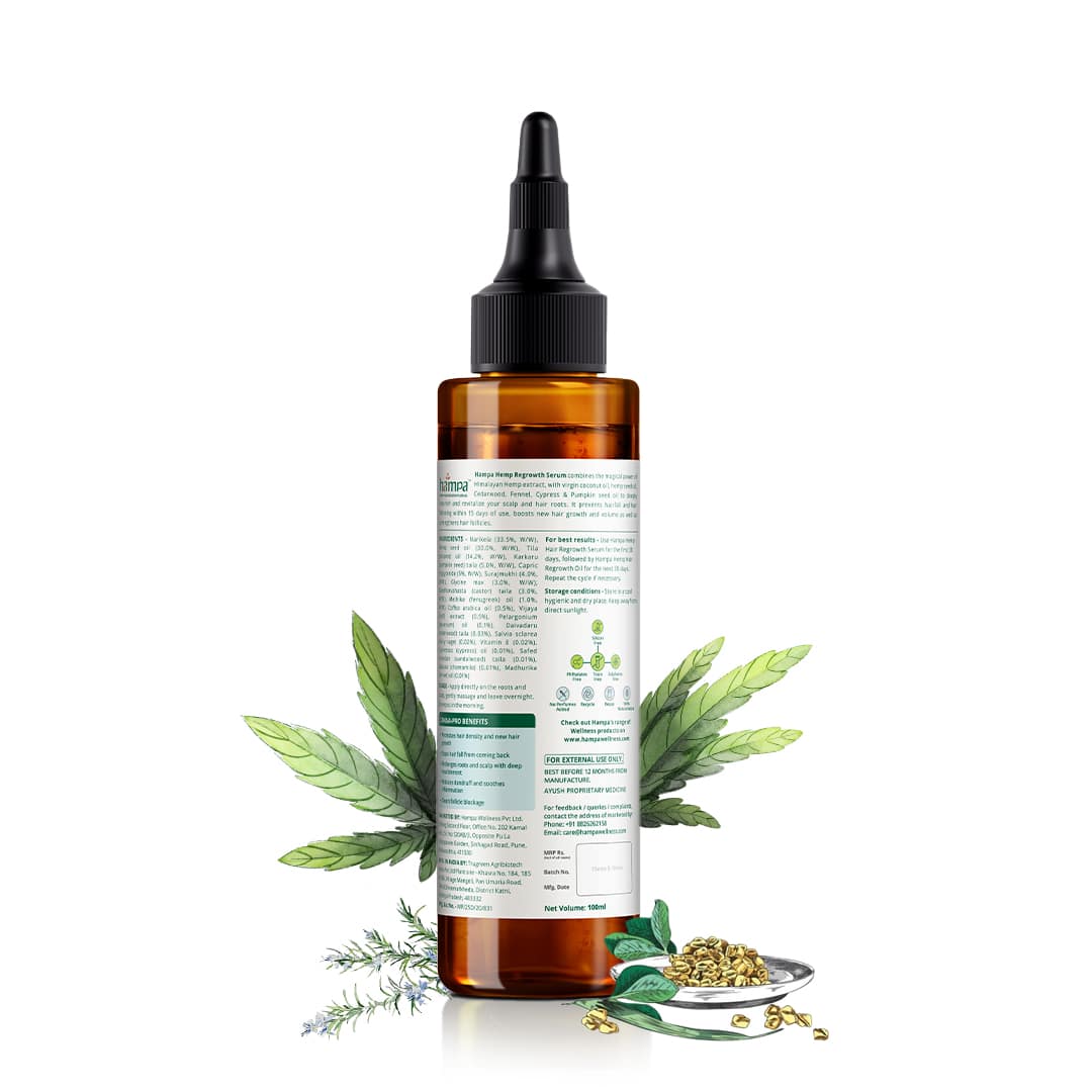 Hampa Hemp Hair Regrowth Serum