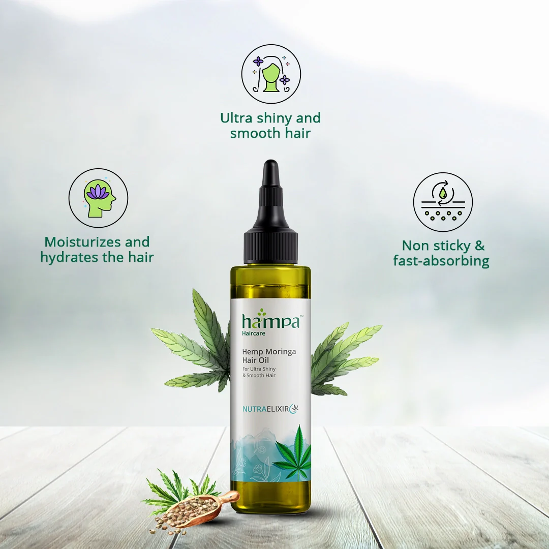 Hampa Hemp Moringa Hair Oil - 100ml