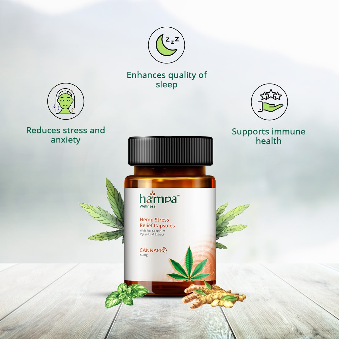 Hampa Hemp Stress Relief Capsules