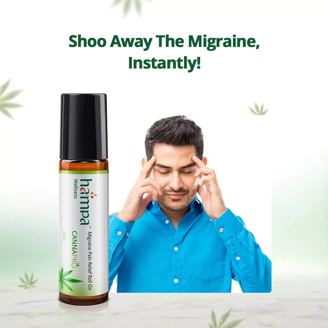 Hampa Migraine Pain Relief Roll-On