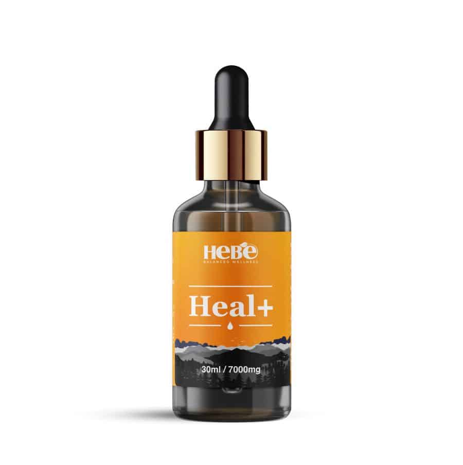 Hebe Heal+ - 7000mg (1:4 CBD:THC Ratio)  - Full Spectrum CBD Oil for Pain Relief, Restful Sleep and Stress