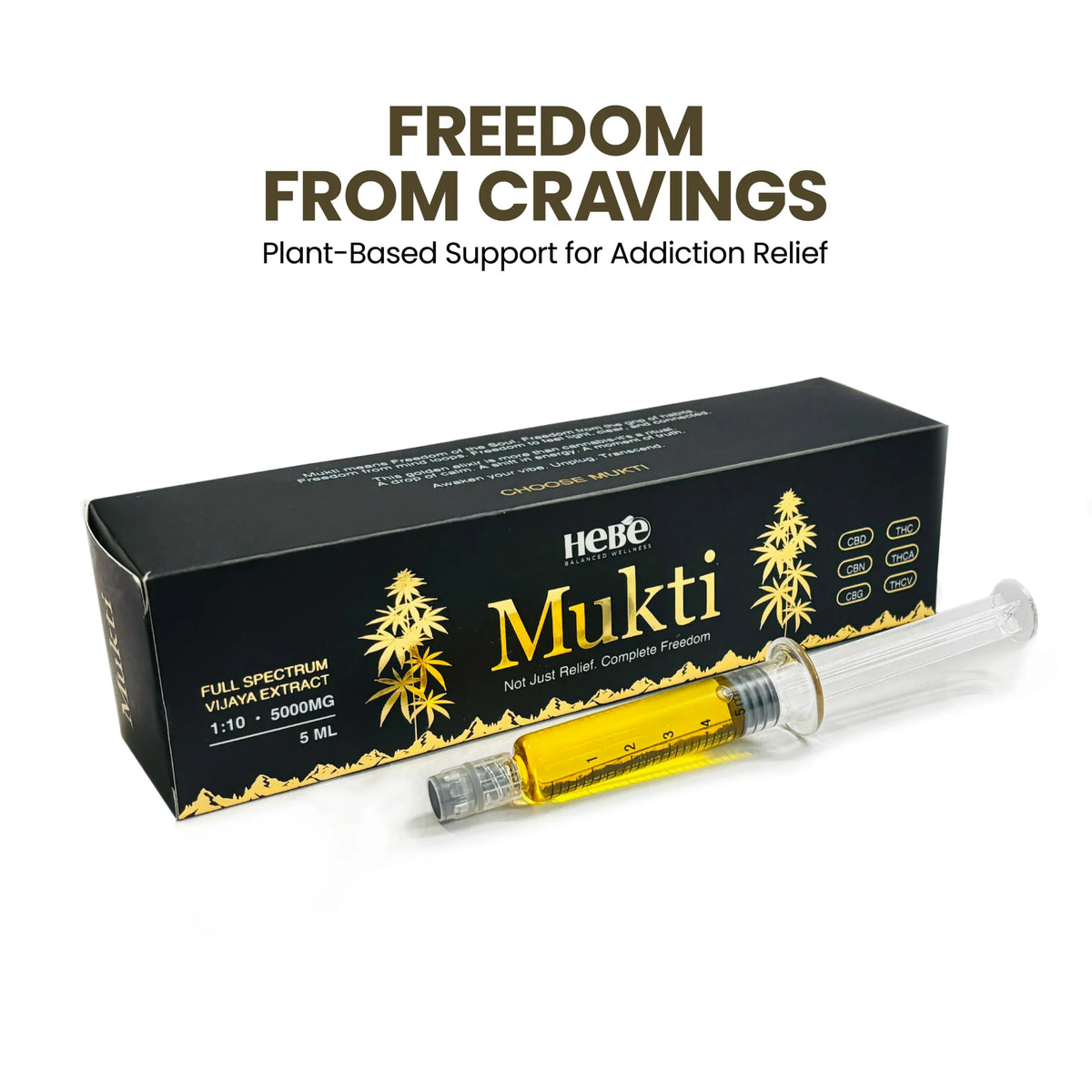 Hebe Mukti – Plant-Based Support for De-Addiction | 5 ml