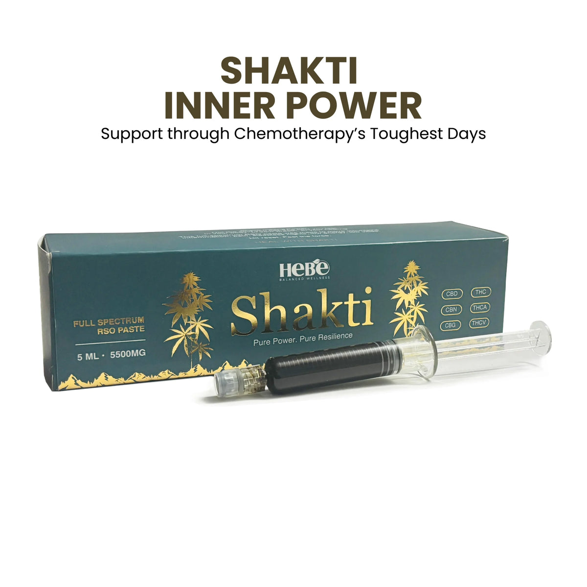 Hebe Shakti Full‑Spectrum RSO Paste for Chemotherapy Support | 5ml