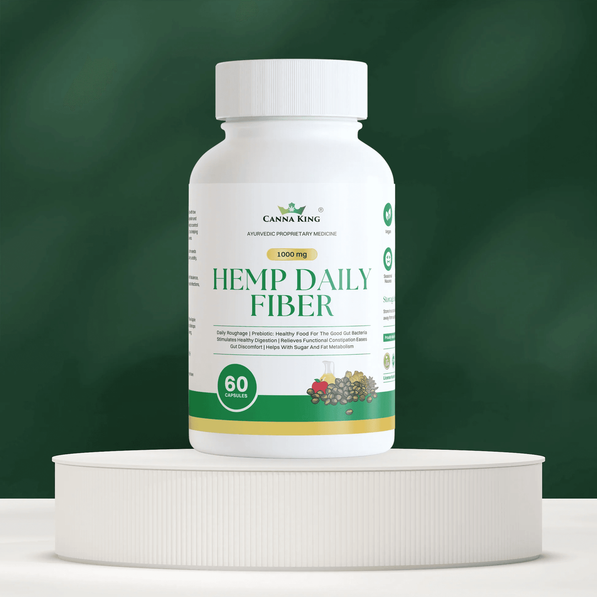 Cannaking Hemp Daily Fiber (1000mg) 60 Capsules