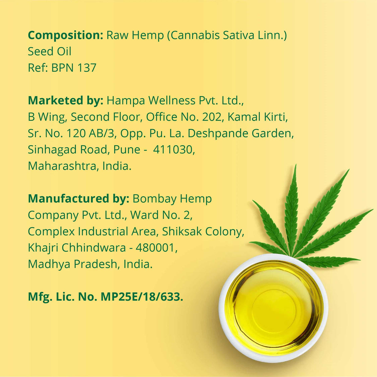 Hampa Hemp Seed Oil