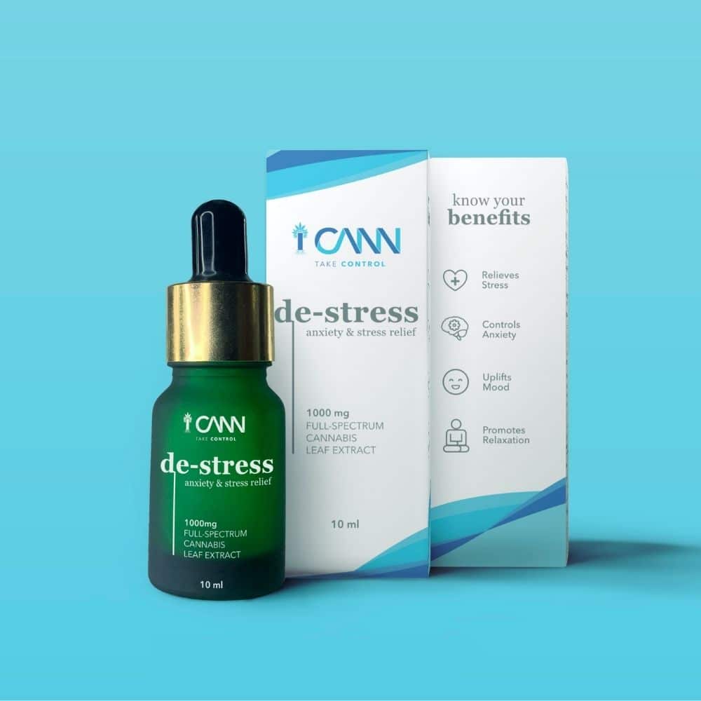 ICANN Destress - CBD Oil for Anxiety & Stress Relief