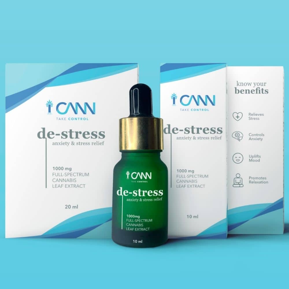 ICANN Destress - CBD Oil for Anxiety & Stress Relief