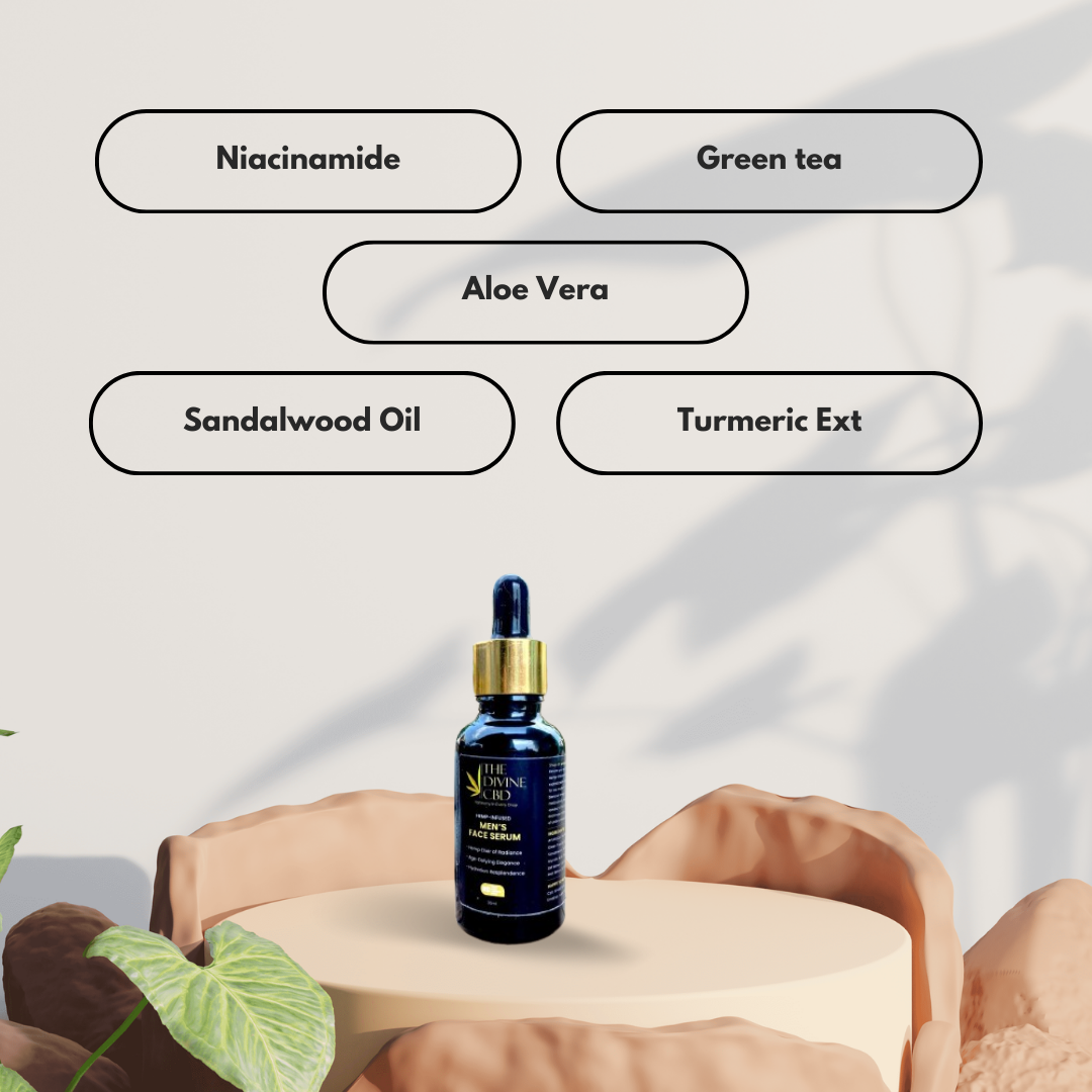 The Divine CBD Hemp-Infused Men's Face Serum