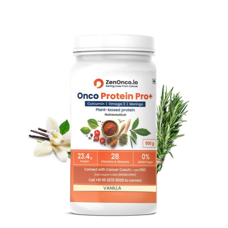 Onco Protein Pro+ Plant-Based Protein for Cancer Care (500 gm) Vanilla Flavour