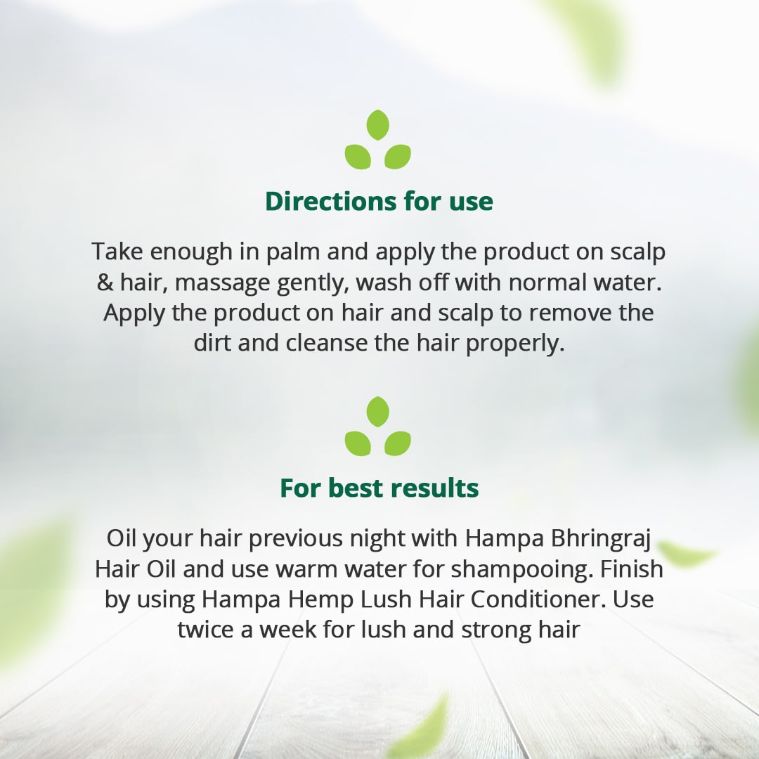 Hampa Hemp Lush Hair Sulphate-free Shampoo