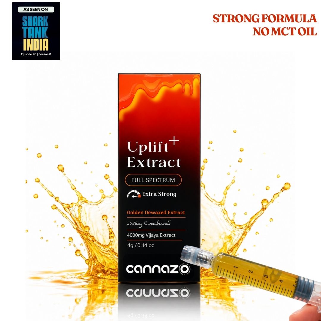 Cannazo India Uplift Plus: Strong Full-Spectrum Extract for Chronic Pain, De-Addiction and Insomnia 4ml