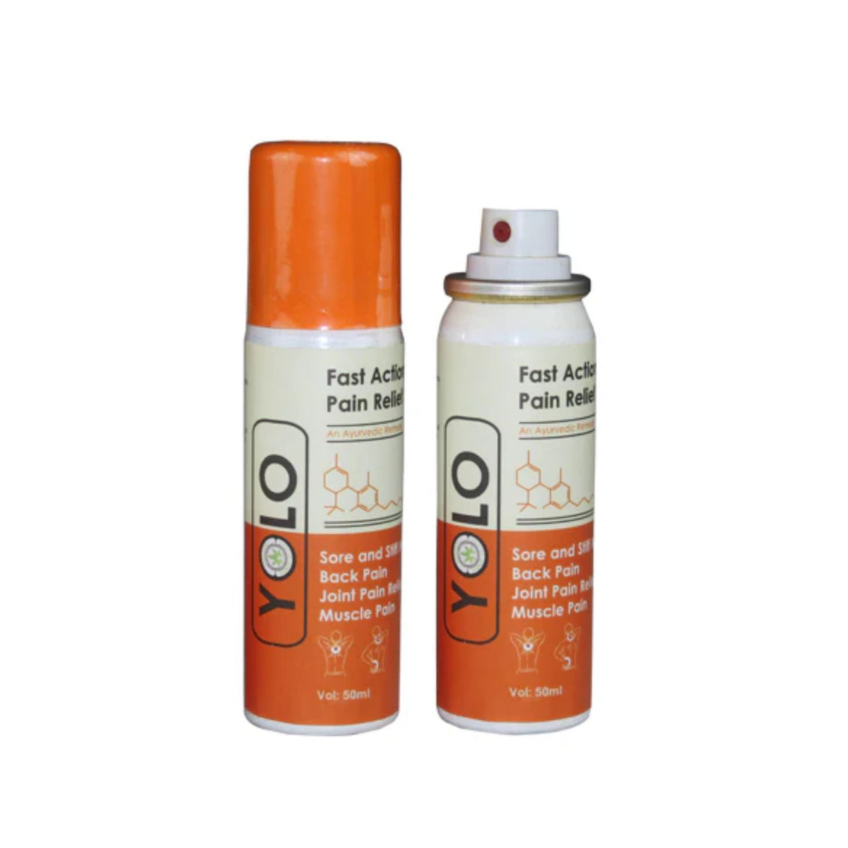 Yolo Fast Action Pain Relief Spray 50ml