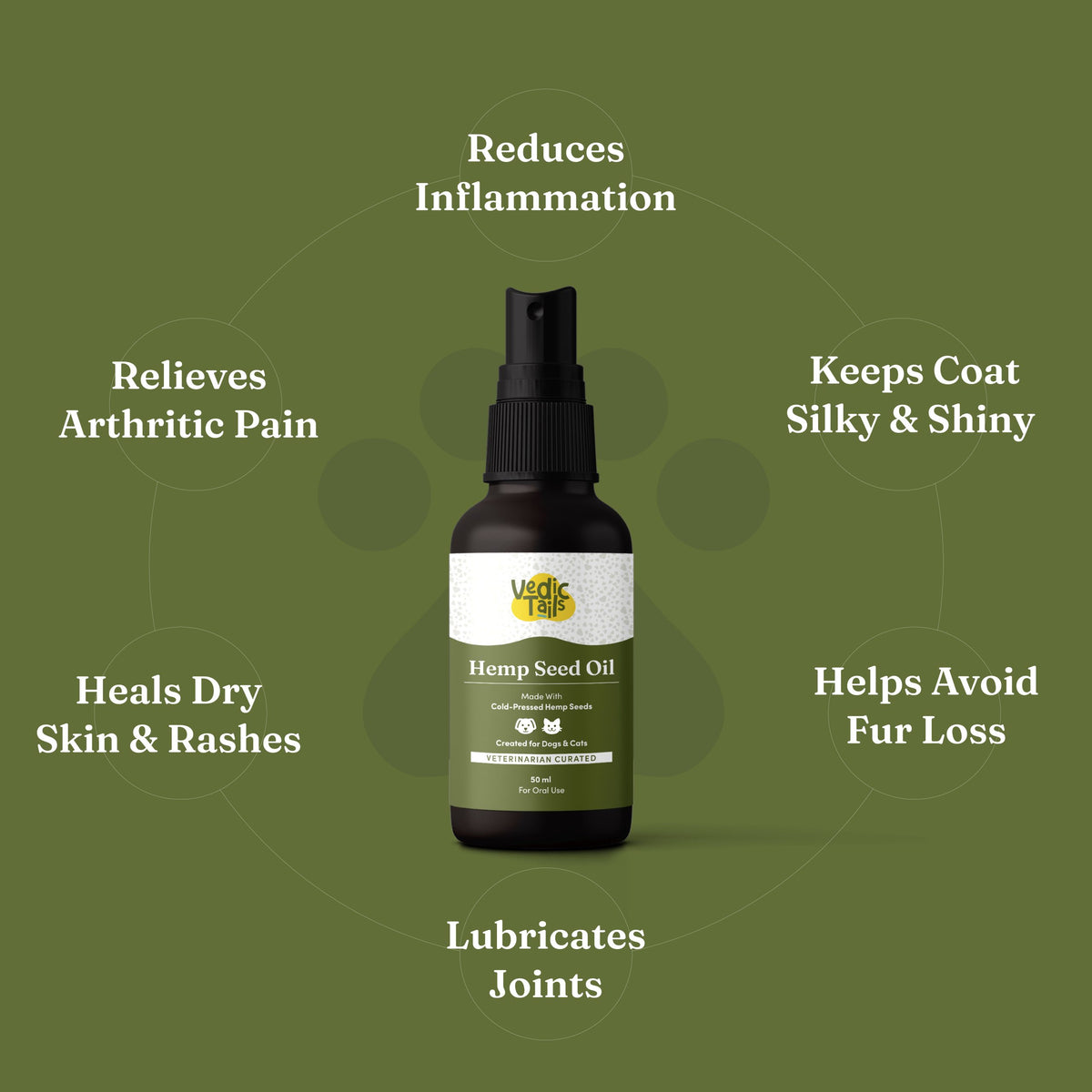 Vedic Tails Cold pressed Hemp Seed Oil