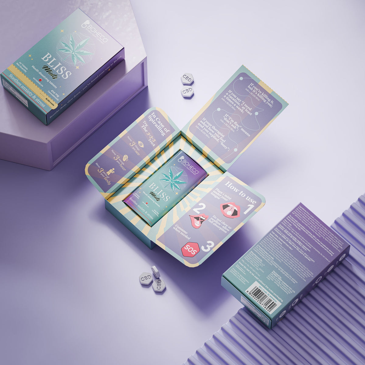Boheco BLISS Mints Anxiety Relief &amp; Focus Mints