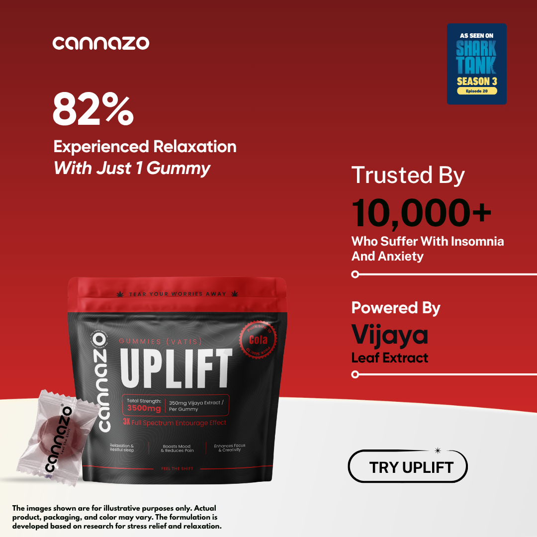 Cannazo India Uplift Gummies (Vatis) – 350mg Cola