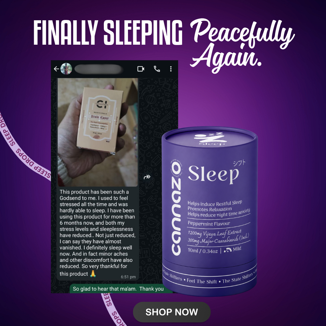 Cannazo India Brain Easer For Anxiety, Stress, Sleep