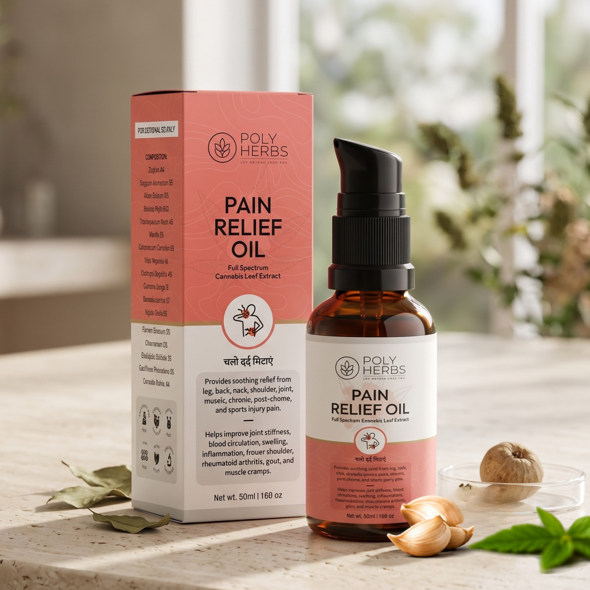 PolyHerbs Advanced Pain Relief Oil - 50ml
