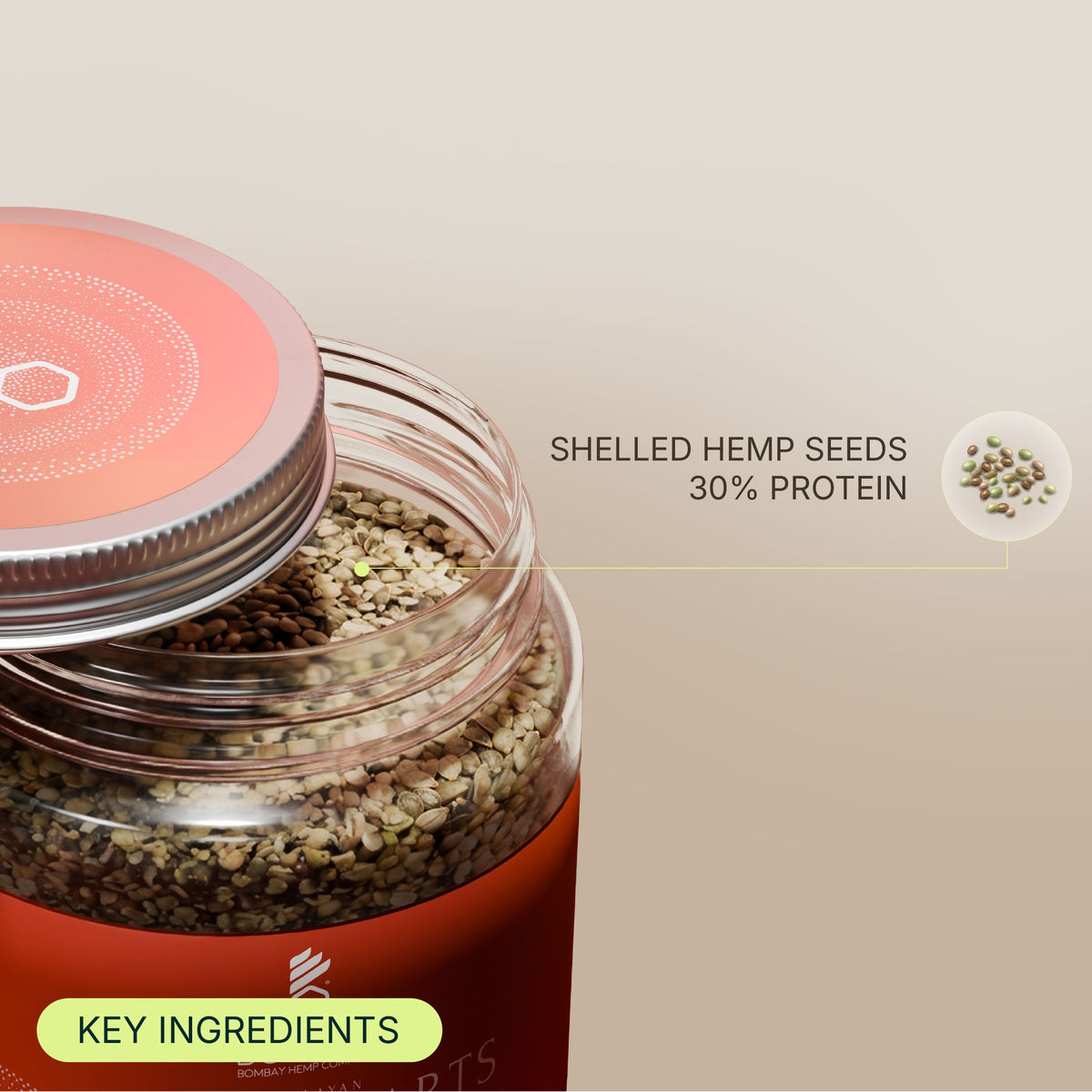 BOHECO Himalayan Hemp Hearts - Shelled Hemp Seeds