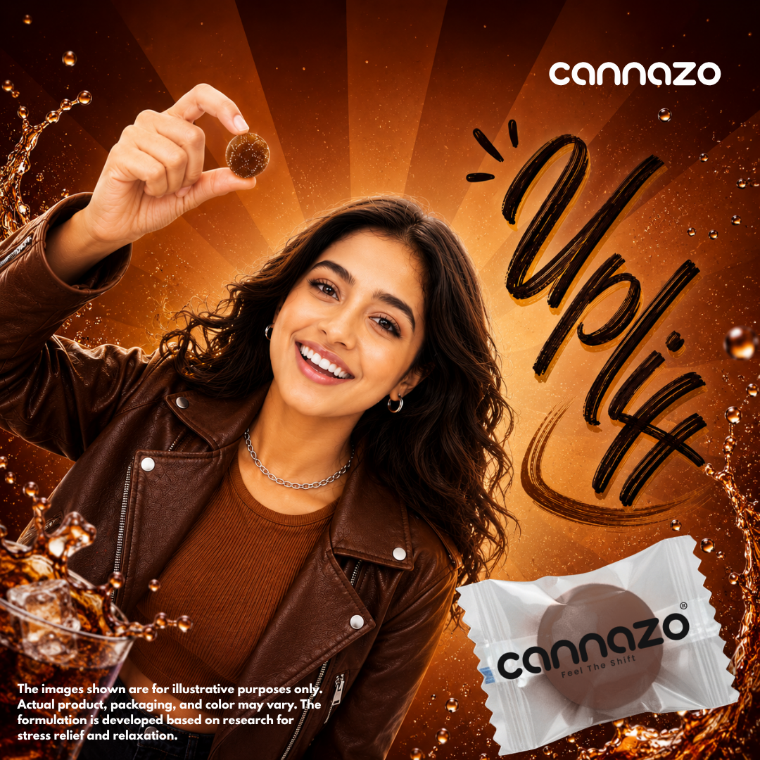 Cannazo India Uplift Gummies (Vatis) – 350mg Cola